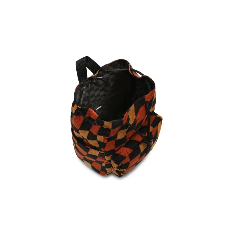 Vans Corduroy Cotton Polyester Backpack Regular Unisex Brown-2