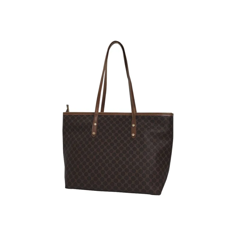 SURELAPTOP PU Tote Bag Shopping Bag Shoulder Bags Large Size Women's Multicolor-20