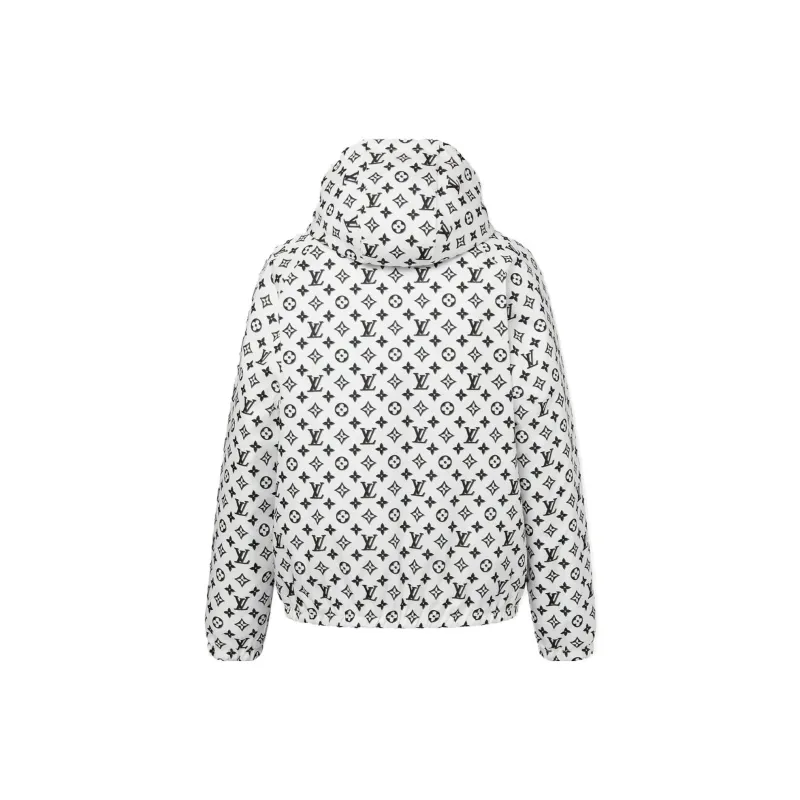 LOUIS VUITTON Reversible Pinstripe Nylon Hooded Jacket-1
