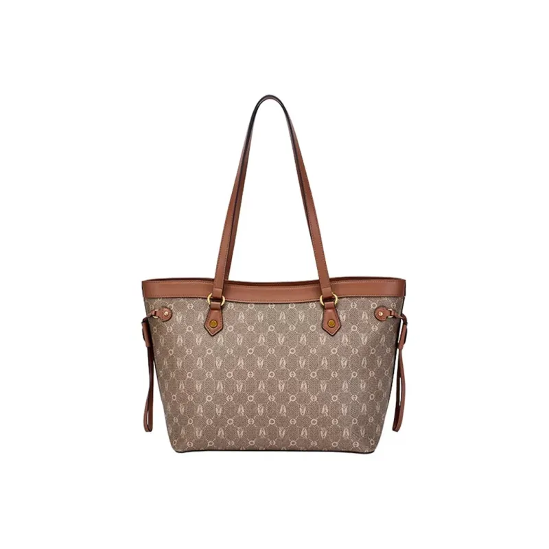Hush Puppies Synthetic Leather Tote Bag, Shopping Bag, Handbag, Shoulder Bag Medium Size Women's Khaki-4