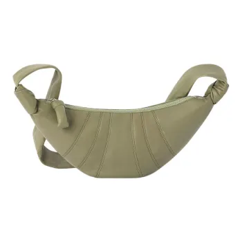 Lemaire Croissant Series Sheepskin Croissant Bag, Shoulder Bag, Crossbody Bag Small Size Unisex Sage Green