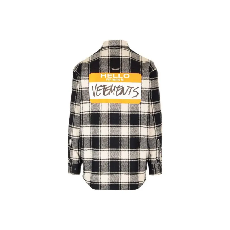Vetements Shirts Men Black-1