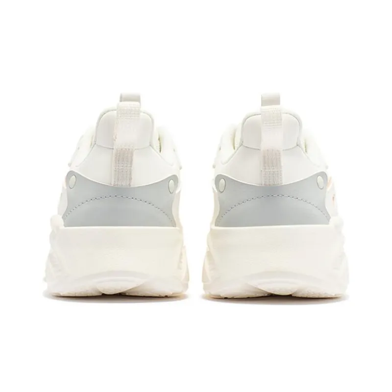 361° Cushioning Low Top Casual Shoes Women's White Gray-2