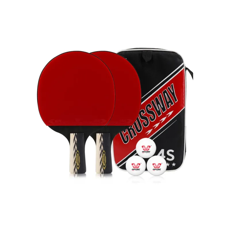CROSSWAY Ping Pong Paddles Unisex All Wood Red-5