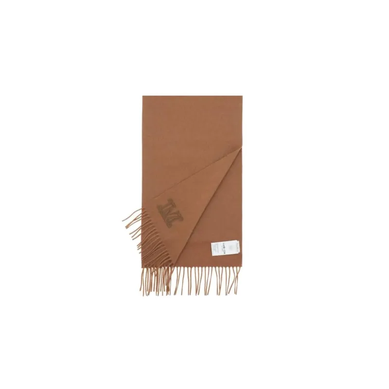 MaxMara Knit Scarves Women's Brown-1