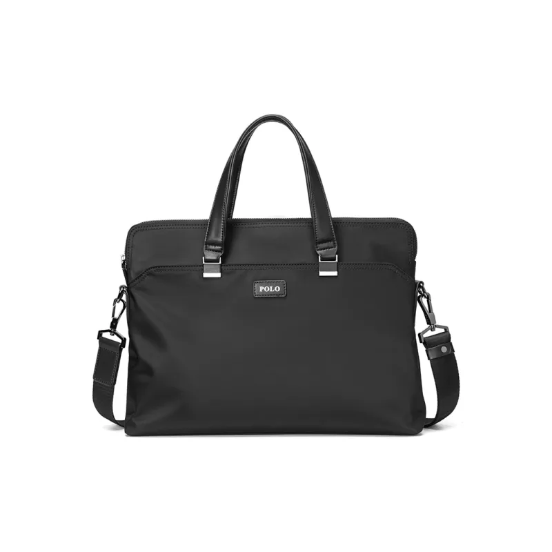 POLO Fabric Handbag, Shoulder Bag, Crossbody Bag, Briefcase Tubas Men's Black-1