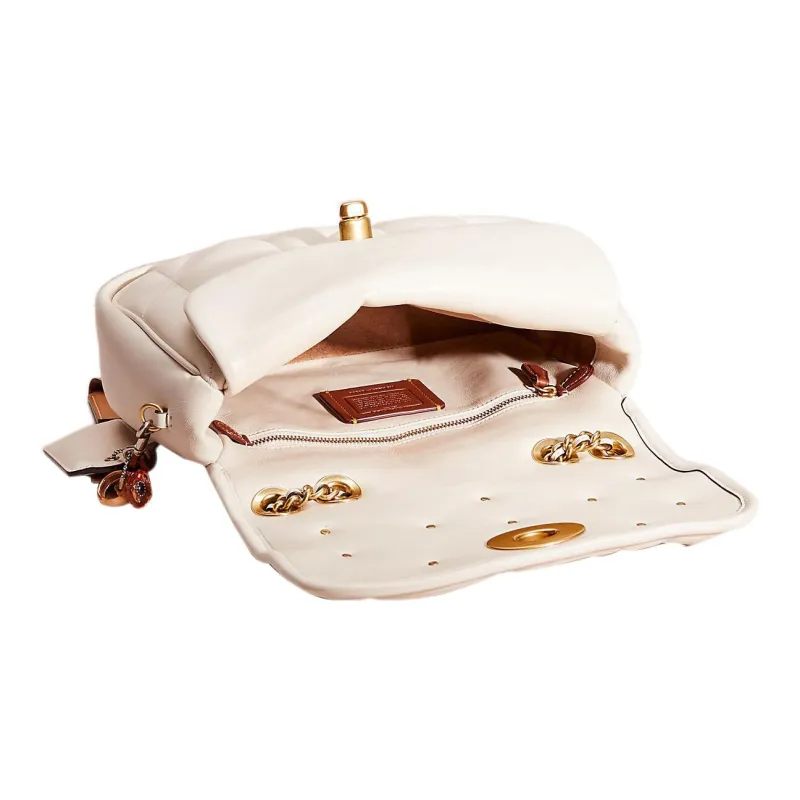 COACH Madison Leather Pillow Bag Handbag Shoulder Bag Women's Milk White-2