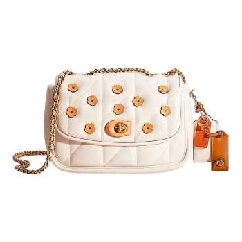 COACH Madison Leather Pillow Bag Handbag Shoulder Bag Women's Milk White