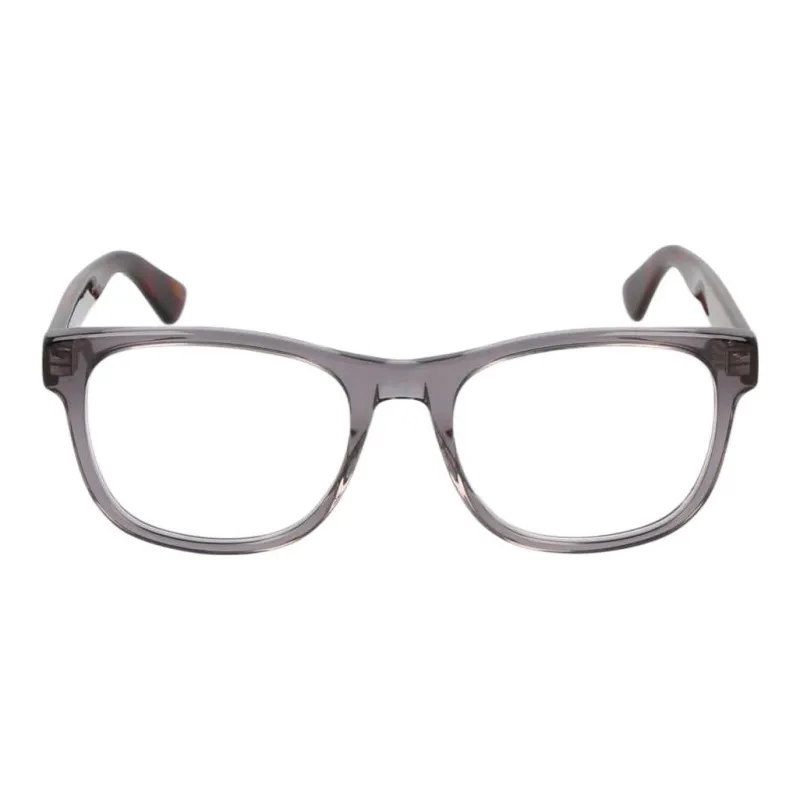 GUCCI Acetate Irregular Shape Eyeglass Frames Men's Gray-1
