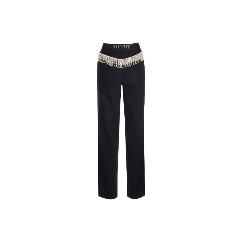 Rotate Embellished High Waist Jeans-1