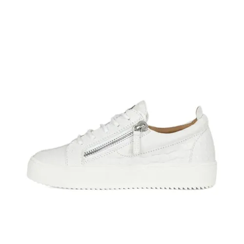 Giuseppe Zanotti Gail Skateboard Shoes Women's Low-Top White