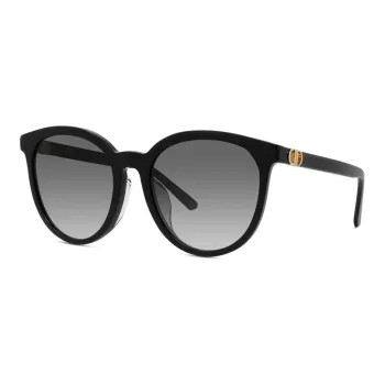 DIOR Acetate Irregular Shape Sunglasses Women's Black