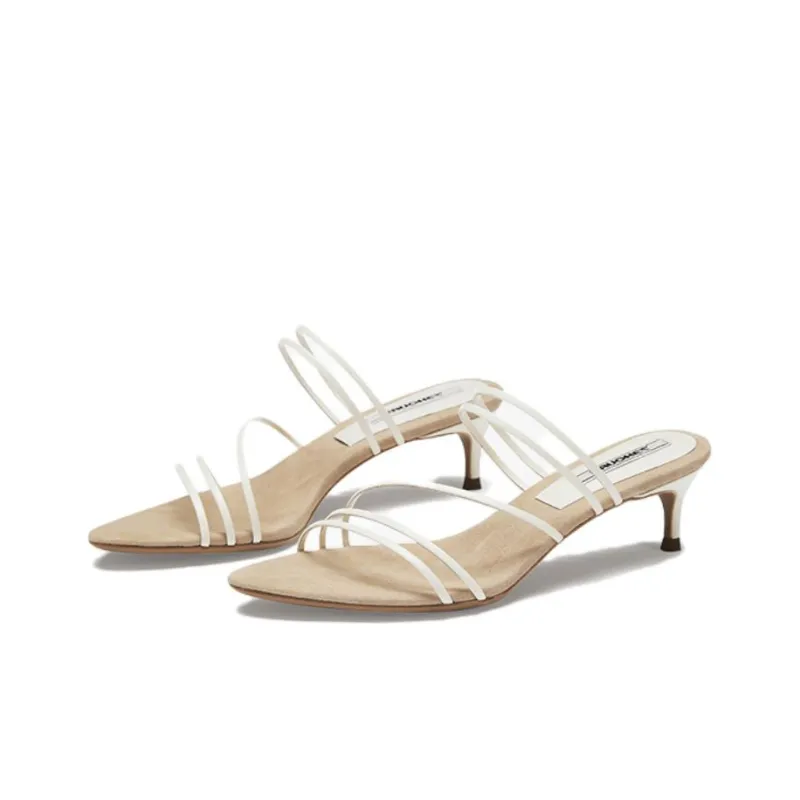 73Hours Coachella Stylish Sandal 5cm Women's Ecru-2