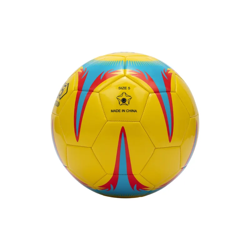361° Size 4 5 Size Soccer PVC Machine Stitched Soccer Ball Unisex Yellow Black-4