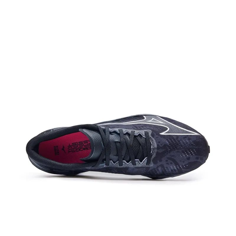Mizuno Wave Rebellion Pro 'Black Grey Red'-1