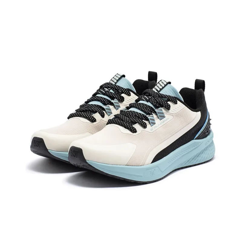 361° Anti Slip Wear Resistant Low Top Running Shoes Men's Beige Blue Black-1