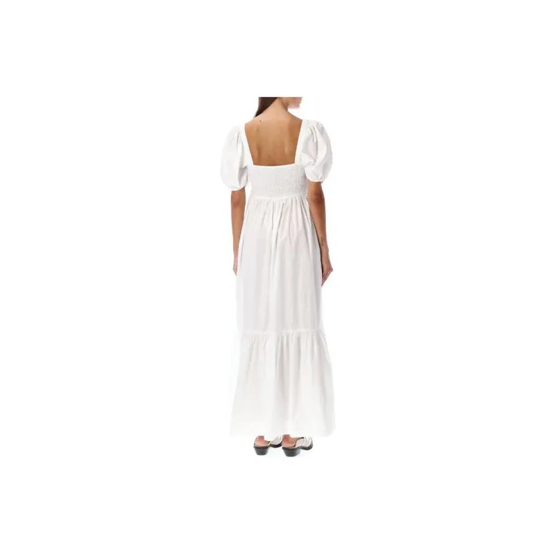 GANNI Puff sleeve Organic Cotton Dress-1
