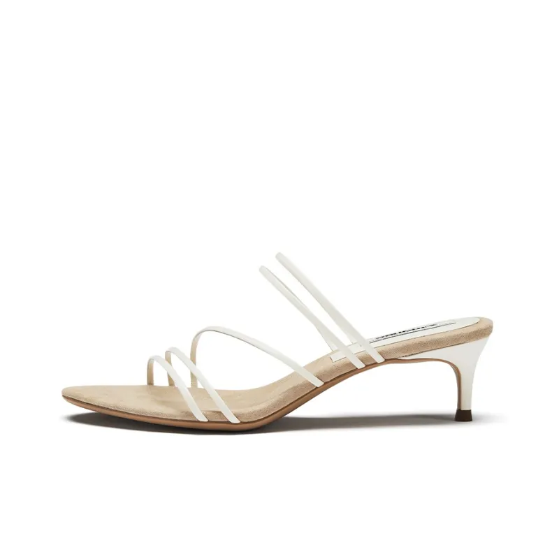 73Hours Coachella Stylish Sandal 5cm Women's Ecru-0