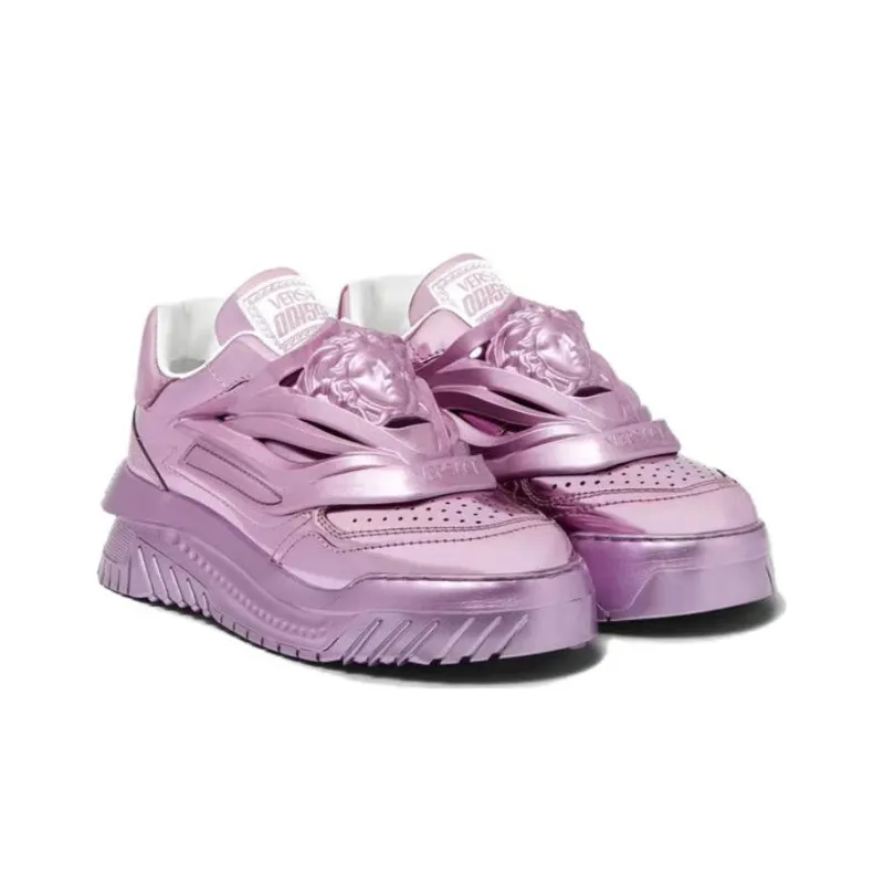 VERSACE Odissea Low Top Casual Shoes Women's Purple-1