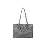 Phantom Butterfly Tote-Graphite Gray+Crossbody+Decorative Chain