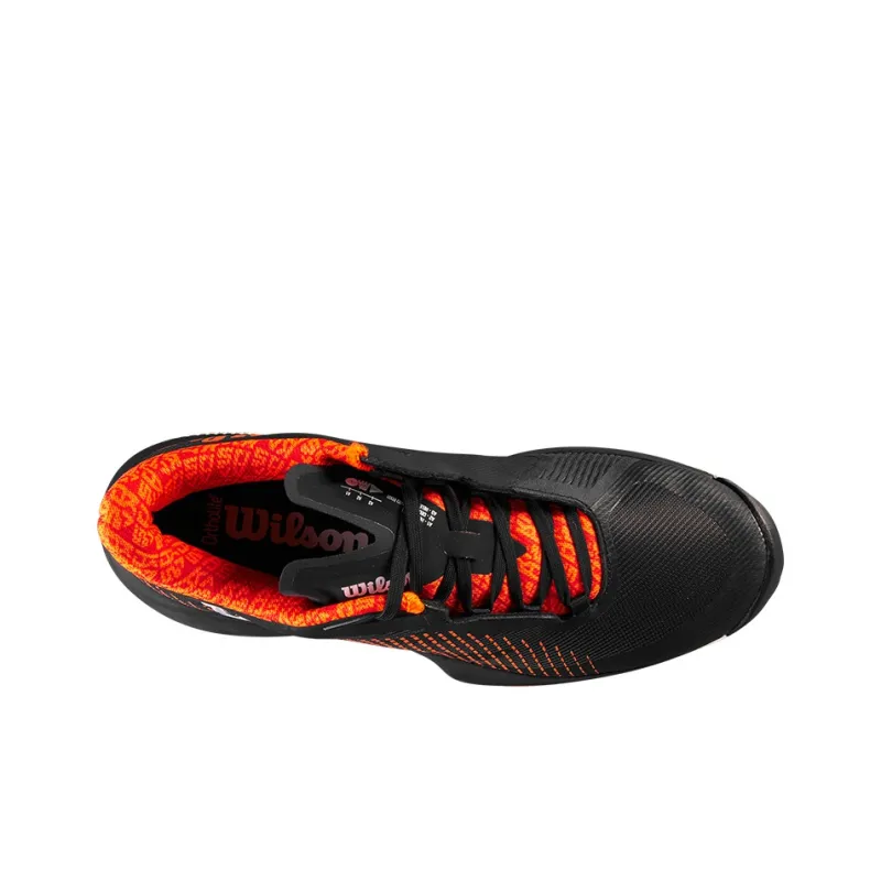 Wilson Kaos Swift Tennis Shoes Men Low-Top Black/Orange-2