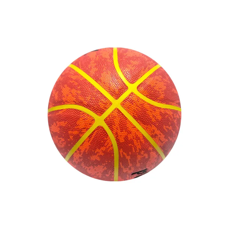 PUSHOVER PU Basketball Red Brown Size 7 Training Unisex-1