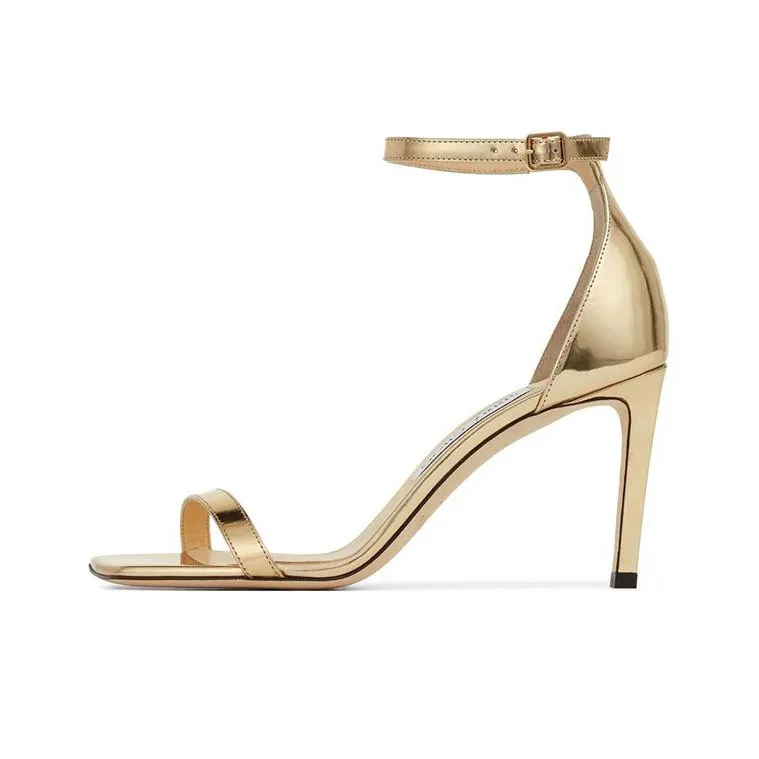 Jimmy Choo Alva 85mm Metallic Sandals-0