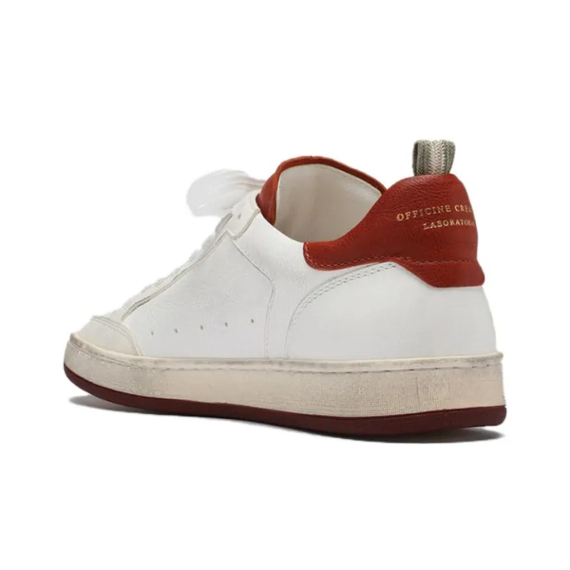 Officine Creative Low-Top Skateboard Shoes Women's White Red-2