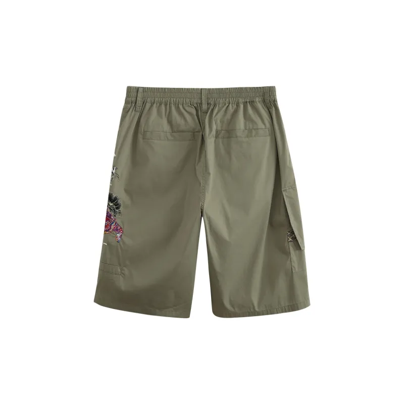 ONIARAI Casual Shorts Unisex Green-1