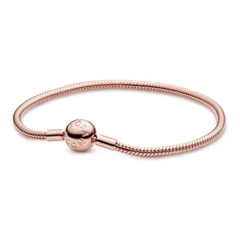 Pandora Copper Silver Alloy Bracelets Women's Rose Gold