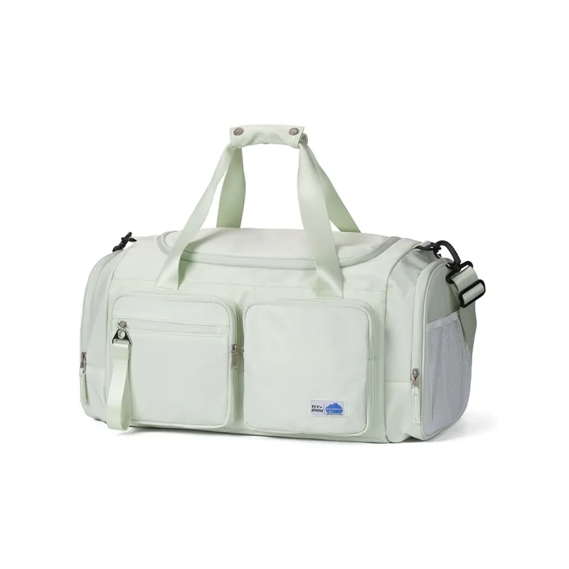 COWBONE Nylon Gym Bag Large Size Unisex Grass Green Beige-1