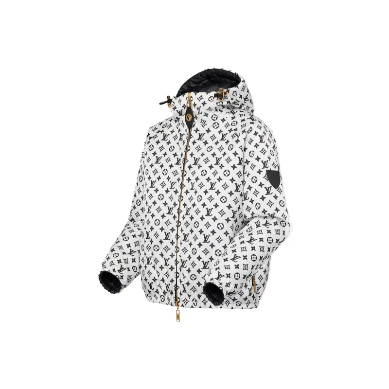 LOUIS VUITTON Reversible Pinstripe Nylon Hooded Jacket-2