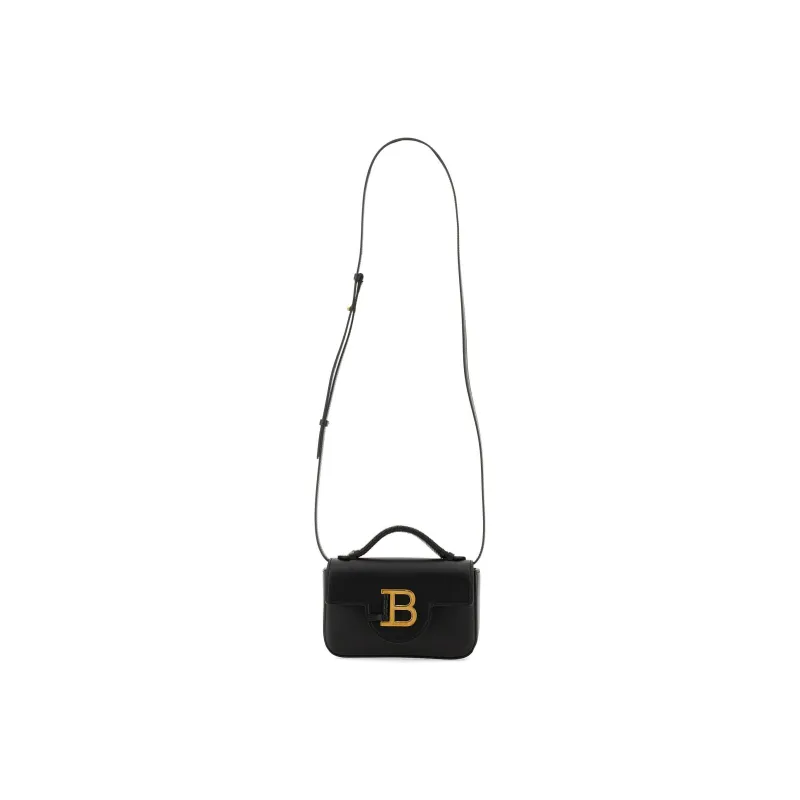 BALMAIN B-BUZZ Jacquard Canvas Portable Crossbody Bag Shoulder Bag Mini Women's Black-1