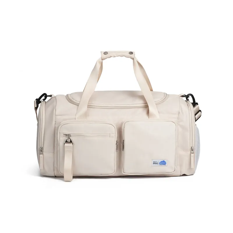 COWBONE Nylon Gym Bag Large Size Unisex Grass Green Beige-7