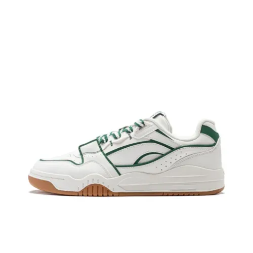 LINING Yuebai Skateboard Shoes Men Low-Top White/Green