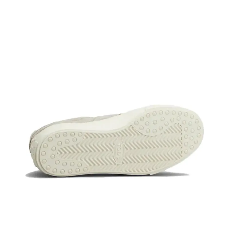TOD'S Grained Leather Low-top Sneakers-4