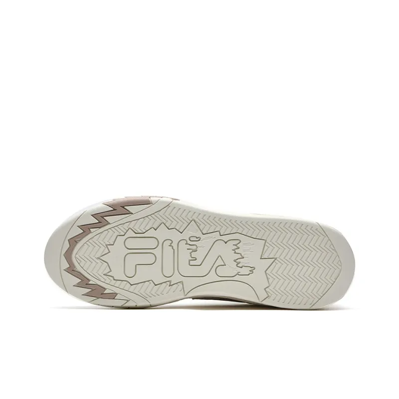 FILA FUSION Sport Vintage Basketball Shoes 'White Brown'-4