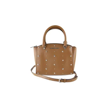 MICHAEL KORS Ellis Leather Handbag, Shoulder Bag, Crossbody Bag Small Size Women's Brown