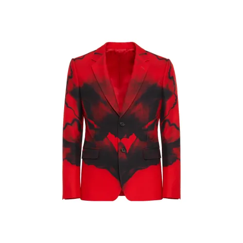 Alexander McQueen Jackets Men Red