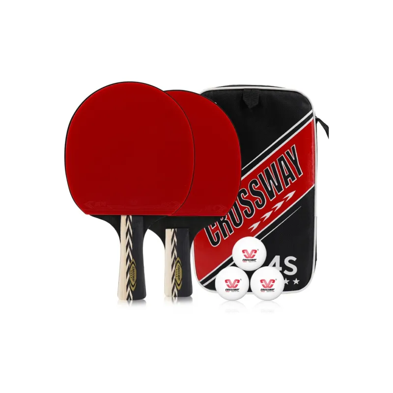 CROSSWAY Ping Pong Paddles Unisex All Wood Red-10