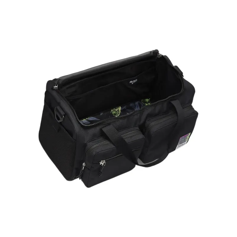Nike Fabric Luggage Bag Shoulder Bag Crossbody Bag Handbag Travel Bag Unisex Black-3