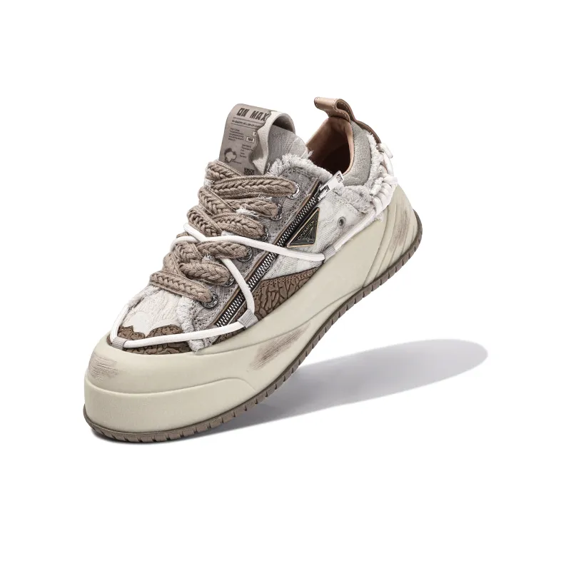 ON MAX Paper Airplane Series Skateboard Shoes Unisex Brown-2