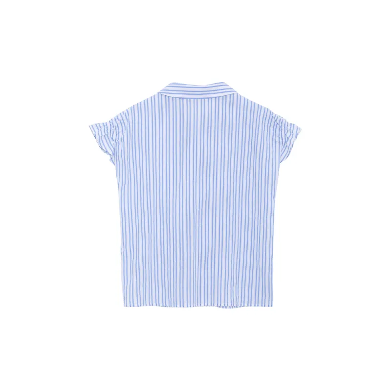 Fstudio Shirts Women's Blue With White Lettering-1