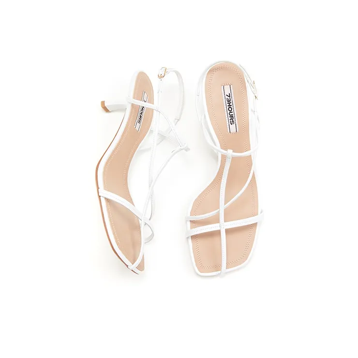 73Hours Summer Limited Edition Stylish Sandal 5.5cm Women's White-3