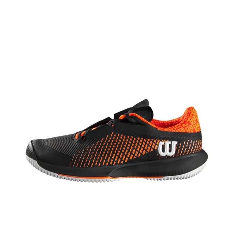 Wilson Kaos Swift Tennis Shoes Men Low-Top Black/Orange-0