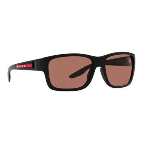 PRADA Acetate Square Sunglasses Men's Black