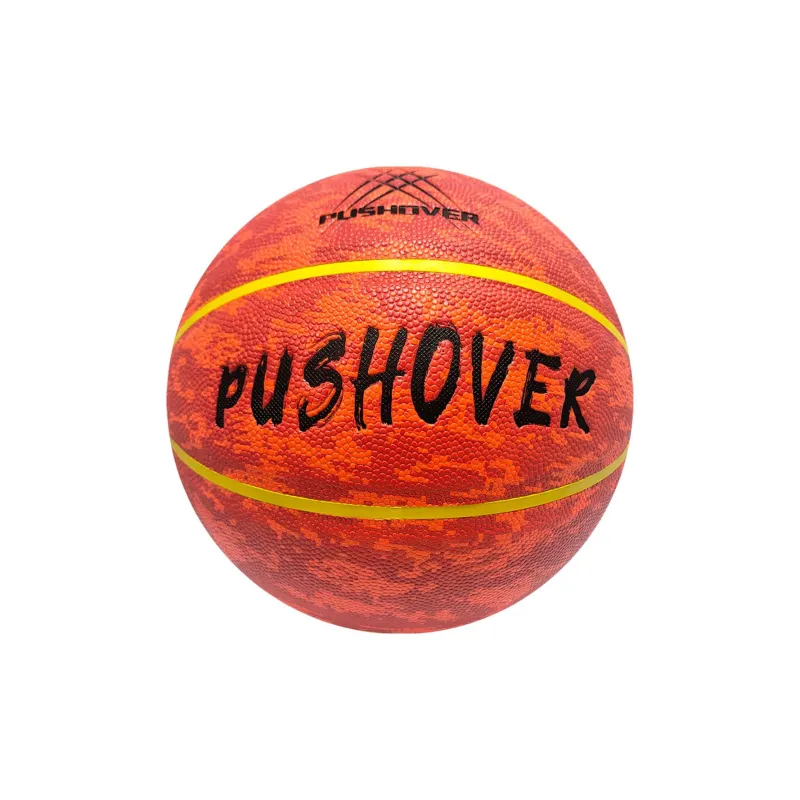 PUSHOVER PU Basketball Red Brown Size 7 Training Unisex-4