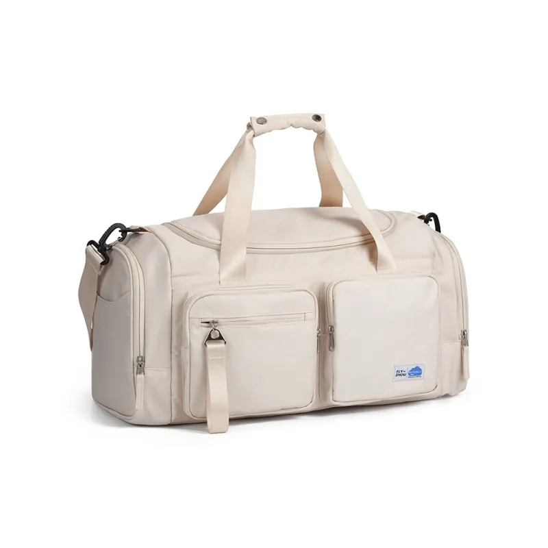 COWBONE Nylon Gym Bag Large Size Unisex Grass Green Beige-5