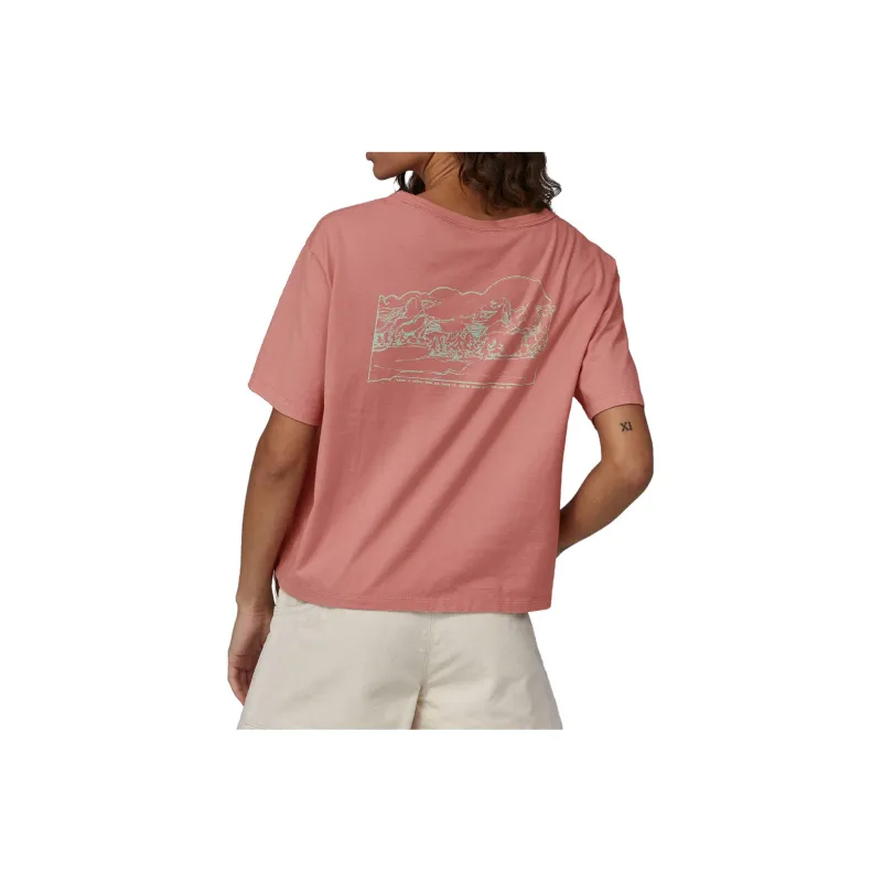 Patagonia Lost And Found Drop Shoulder Sleeve T Shirt Women's-3
