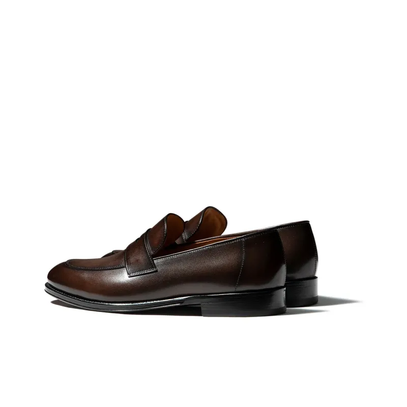 TRUFFAUT Slip on Loafers Casual Shoes Men's Coffee-2